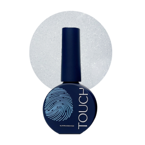 TOUCH Cover base Gloss 1 - mleczna półprzezroczysta baza ze srebrnym brokatem, 13 ml (SALE)