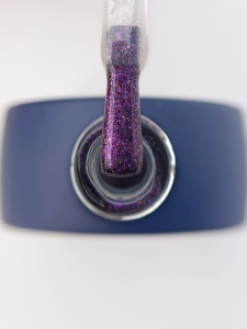 TOUCH Mirror top 03 - różowy top hybrydowy z perła i brokatem, 13 ml (SALE)