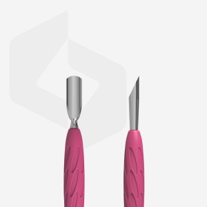 Kopytko do manicure z silikonową rękojeścią „Gummy” UNIQ 10 TYP 2