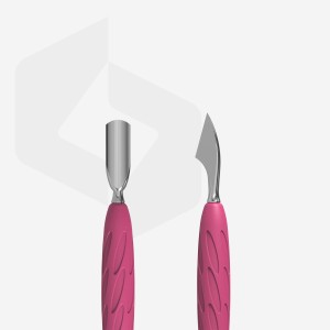 Kopytko do manicure z silikonową rękojeścią „Gummy” UNIQ 10 TYP 3