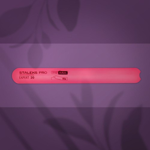 Straight plastic slanted nail file (base) EXPERT 20 1