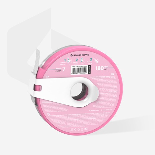 Pączek taśma ścierna biaŁa papmAm EXPERT w plastikowym pudełku z klipsem, gradacja 180 2