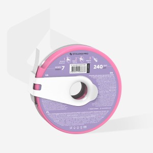 Pączek taśma ścierna biaŁa papmAm EXPERT w plastikowym pudełku z klipsem STALEKS PRO, gradacja 240