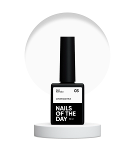 NAILSOFTHEDAY Cover base NEW Milk 03 - półprzezroczysta mleczna baza hybrydowa, 10 ml