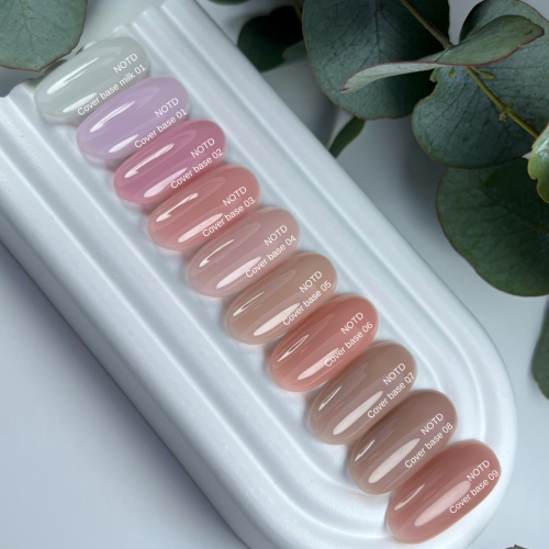 NAILSOFTHEDAY Cover base NEW 01 - półprzezroczysta delikatno-różowa baza hybrydowa, 30 ml 4