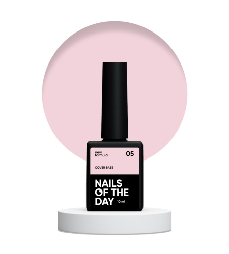 NAILSOFTHEDAY Cover base NEW 05 - półprzezroczysta chłodno-karmelowa baza hybrydowa, 10 ml 1