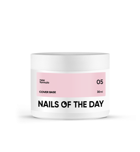 NAILSOFTHEDAY Cover base NEW 05 - półprzezroczysta chłodno-karmelowa baza hybrydowa, 30 ml 1