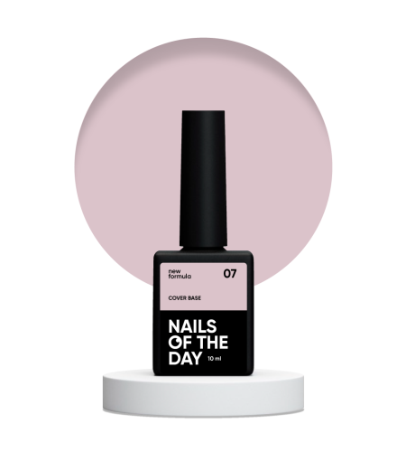 NAILSOFTHEDAY Cover base NEW 07 - półprzezroczysta baza w odzieniu kawy latte, 10 ml 1