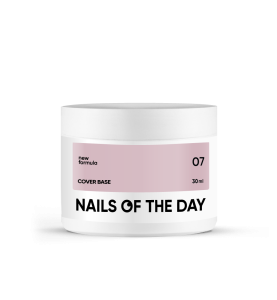 NAILSOFTHEDAY Cover base NEW 07 - półprzezroczysta baza w odzieniu kawy latte, 30 ml