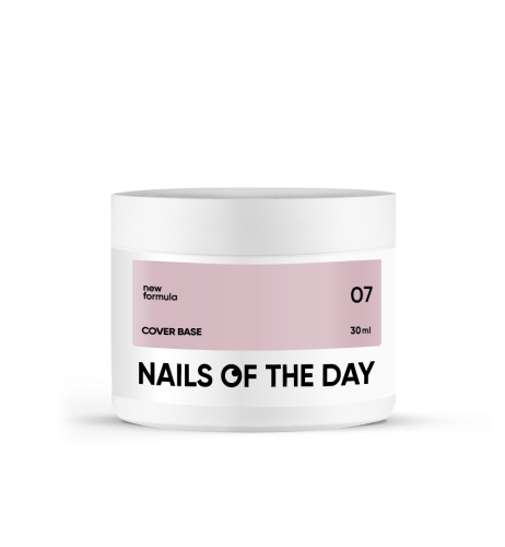 NAILSOFTHEDAY Cover base NEW 07 - półprzezroczysta baza w odzieniu kawy latte, 30 ml 1