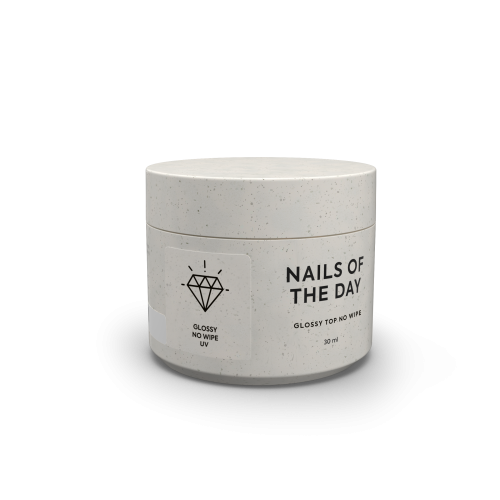 NAILSOFTHEDAY Glossy top no wipe - błyszczący top bez lepkiej warstwy i z filtrem UV, 30 ml 1