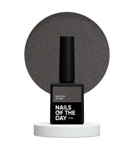 NAILSOFTHEDAY Matte top no wipe - matowy top bez lepkiej warstwy i z filtrem UV, 10 ml