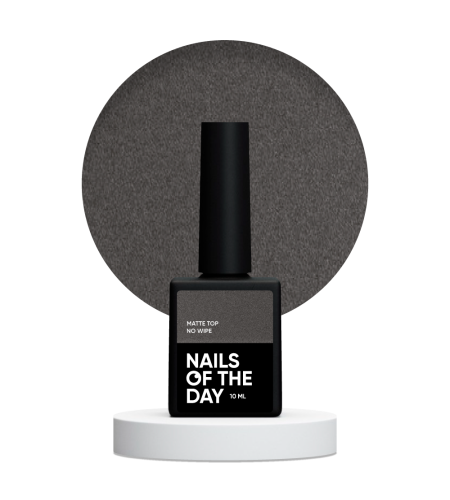 NAILSOFTHEDAY Matte top no wipe - matowy top bez lepkiej warstwy i z filtrem UV, 10 ml  1