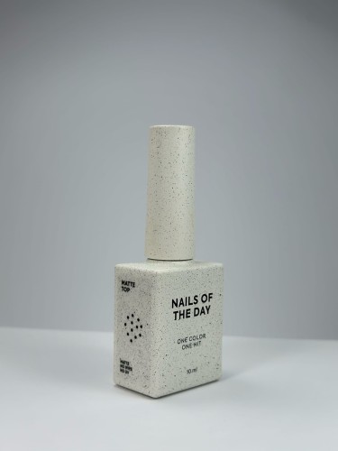 NAILSOFTHEDAY Matte top no wipe - matowy top bez lepkiej warstwy i z filtrem UV, 10 ml  2