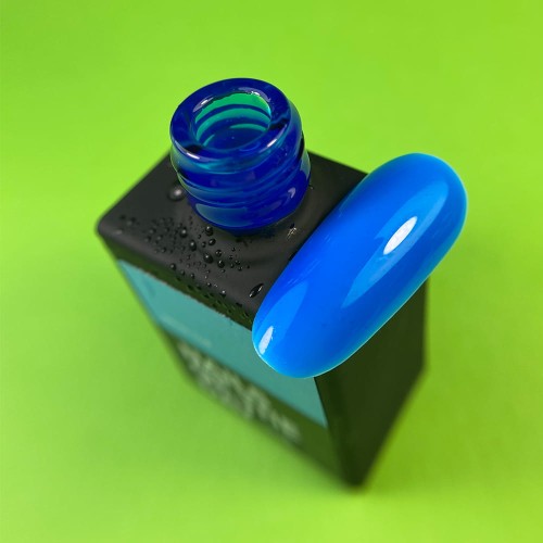 NAILSOFTHEDAY Neon top 04 - neonowy niebieski top bez lepkiej warstwy, 10 ml  2