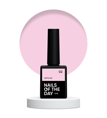 NAILSOFTHEDAY Bottle gel 02 - blado-różowy żel do wzmocnienia i naprawy, 10 ml 1