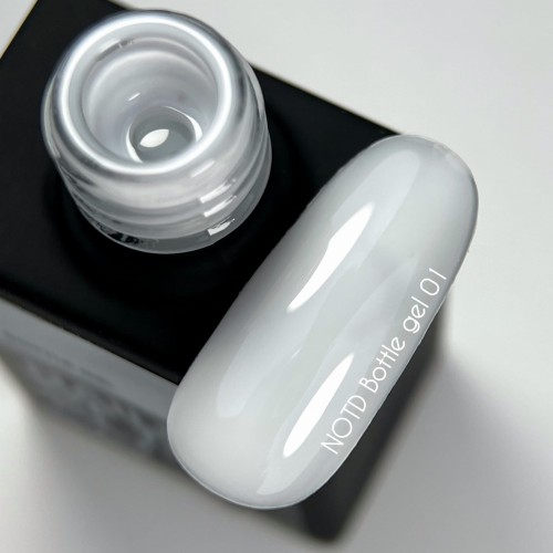 NAILSOFTHEDAY Bottle gel 01 - biały żel do wzmocnienia i naprawy, 10 ml 3
