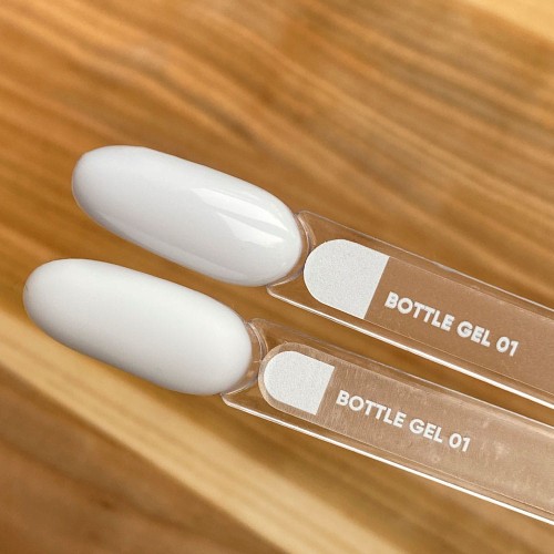 NAILSOFTHEDAY Bottle gel 01 - biały żel do wzmocnienia i naprawy, 30 ml 4