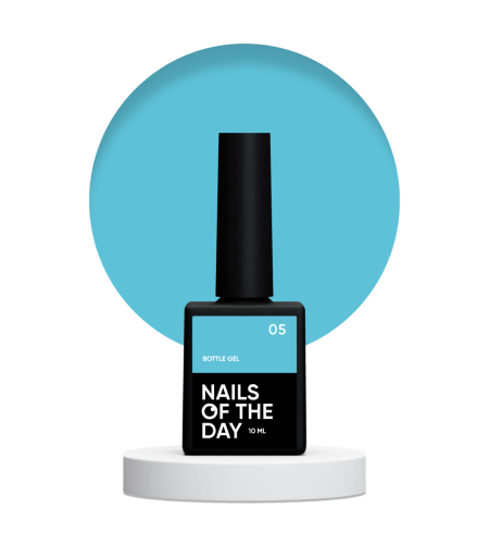 NAILSOFTHEDAY Bottle gel 05 - błękitny do wzmocnienia i naprawy, 10 ml 1