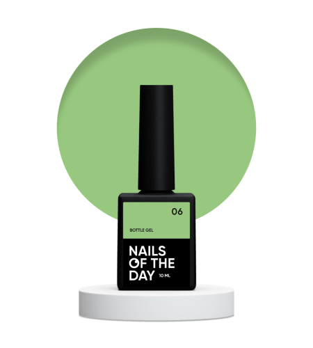 NAILSOFTHEDAY Bottle gel 06 - zielony żel do wzmocnienia i naprawy, 10 ml  1