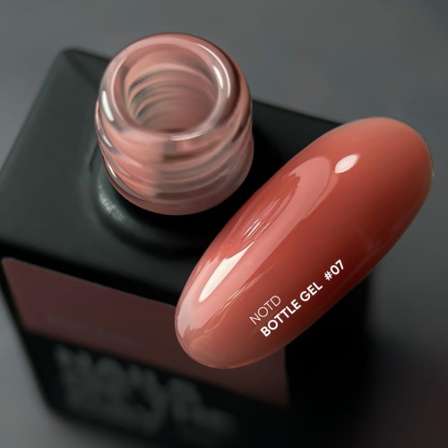 NAILSOFTHEDAY Bottle gel 07 - koralowo-czerwony żel do wzmocnienia i naprawy, 10 ml 3