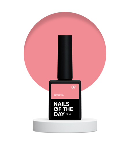 NAILSOFTHEDAY Bottle gel 07 - koralowo-czerwony żel do wzmocnienia i naprawy, 10 ml 1