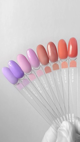 NAILSOFTHEDAY Bottle gel 07 - koralowo-czerwony żel do wzmocnienia i naprawy, 30 ml  4