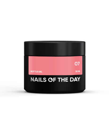 NAILSOFTHEDAY Bottle gel 07 - koralowo-czerwony żel do wzmocnienia i naprawy, 30 ml  1