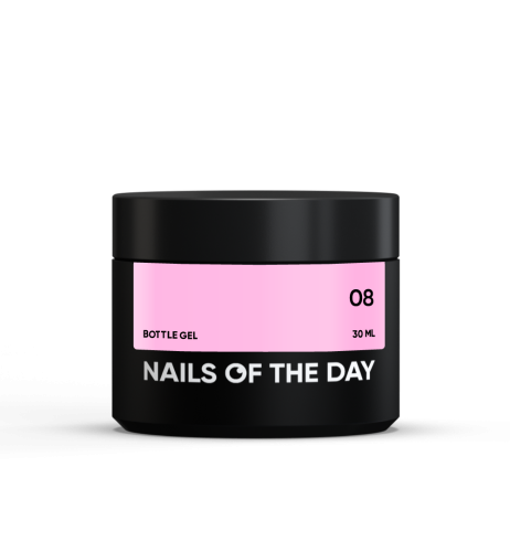 NAILSOFTHEDAY Bottle gel 08 - chlodno-różowy żel do wzmocnienia i naprawy, 30 ml 1