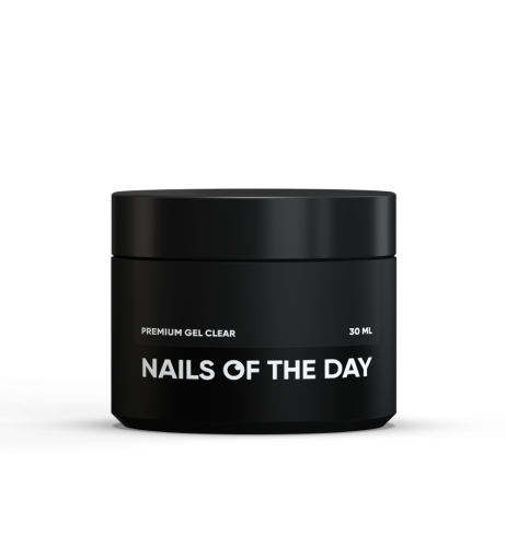 NAILSOFTHEDAY Premium gel clear - przezroczysty żel budujący, 30 ml 1