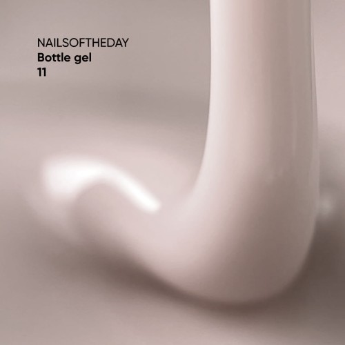 NAILSOFTHEDAY Bottle gel 11 - kryjący blado-różowy żel do wzmocnienia i naprawy, 10 ml 4