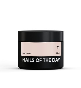 NAILSOFTHEDAY Bottle gel 11 - kryjący blado-różowy żel do wzmocnienia i naprawy, 30 ml