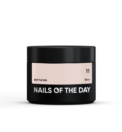 NAILSOFTHEDAY Bottle gel 11 - kryjący blado-różowy żel do wzmocnienia i naprawy, 30 ml 1
