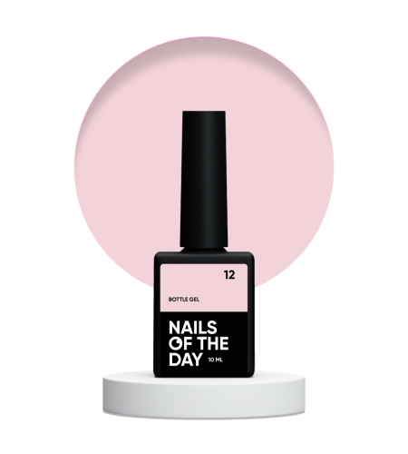 NAILSOFTHEDAY Bottle gel 12 - kryjący nudowy żel do wzmocnienia i naprawy, 10 ml 1