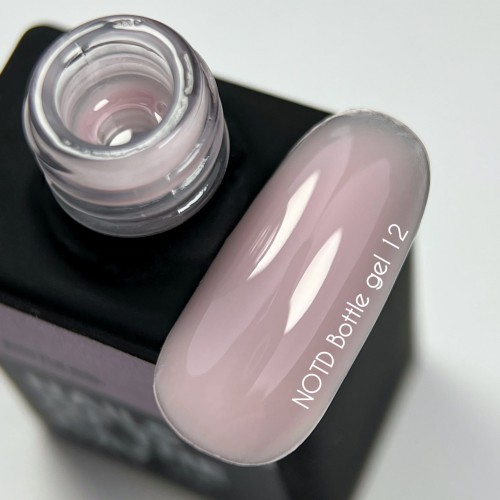 NAILSOFTHEDAY Bottle gel 12 - kryjący nudowy żel do wzmocnienia i naprawy, 10 ml 2