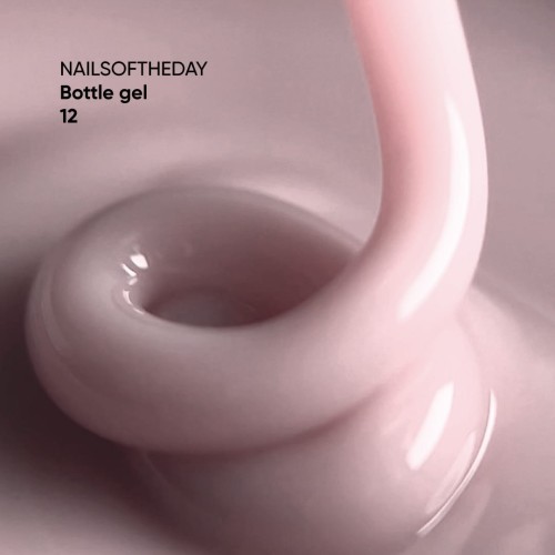 NAILSOFTHEDAY Bottle gel 12 - kryjący nudowy żel do wzmocnienia i naprawy, 30 ml 3