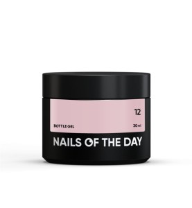 NAILSOFTHEDAY Bottle gel 12 - kryjący nudowy żel do wzmocnienia i naprawy, 30 ml