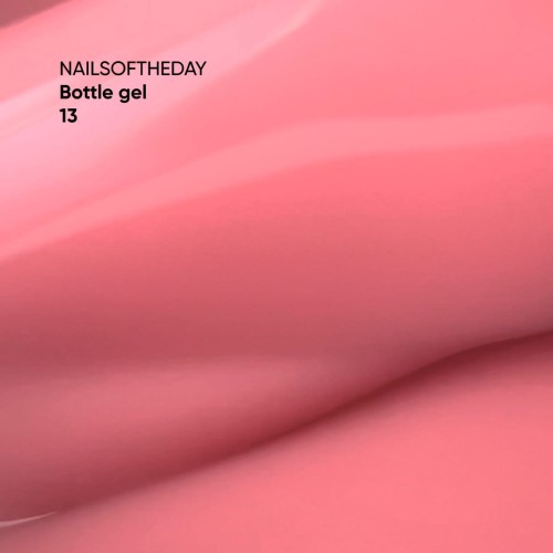 NAILSOFTHEDAY Bottle gel 13 - kryjący ciemno-różowy żel do wzmocnienia i naprawy, 10 ml 3