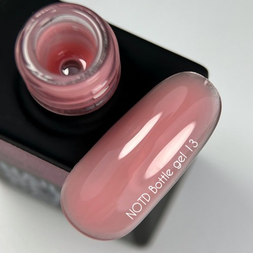 NAILSOFTHEDAY Bottle gel 13 - kryjący ciemno-różowy żel do wzmocnienia i naprawy, 10 ml 2