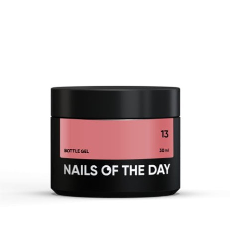 NAILSOFTHEDAY Bottle gel 13 - kryjący ciemno-różowy żel do wzmocnienia i naprawy, 30 ml 1