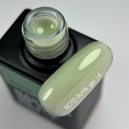 NAILSOFTHEDAY Bottle gel 14 - kryjący zielony żel do wzmocnienia i naprawy, 10 ml 2