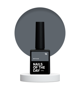 NAILSOFTHEDAY Bottle gel 16 - kryjący szary żel do wzmocnienia i naprawy, 10 ml
