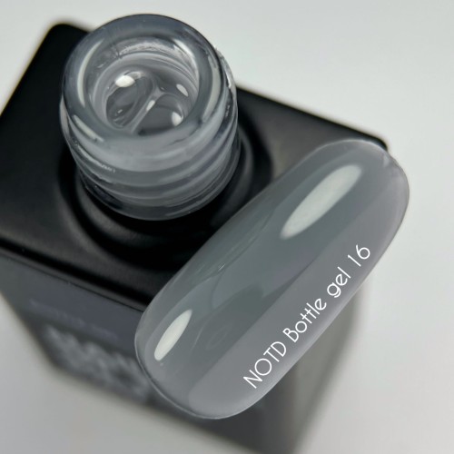 NAILSOFTHEDAY Bottle gel 16 - kryjący szary żel do wzmocnienia i naprawy, 30 ml 2
