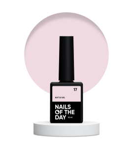 NAILSOFTHEDAY Bottle gel 17 - delikatny różowy żel do wzmocnienia i naprawy, 10 ml