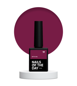 NAILSOFTHEDAY Bottle gel 19 - bordowy żel do wzmocnienia i naprawy, 10 ml