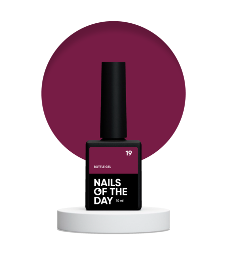 NAILSOFTHEDAY Bottle gel 19 - bordowy żel do wzmocnienia i naprawy, 10 ml 1