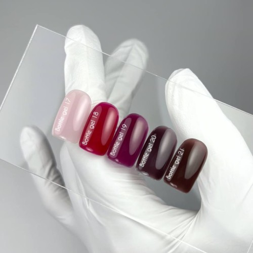 NAILSOFTHEDAY Bottle gel 21 - brązowy żel do wzmocnienia i naprawy, 10 ml 3