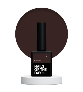 NAILSOFTHEDAY Bottle gel 21 - brązowy żel do wzmocnienia i naprawy, 10 ml