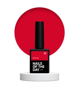 NAILSOFTHEDAY Bottle gel 22 - ciemny malinowy żel do wzmocnienia i naprawy, 10 ml