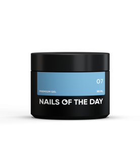 NAILSOFTHEDAY Premium gel 07 - niebieski żel budujący, 30 ml